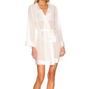 NWT Bluebella Sheer White Robe / Short Kimono in Ivory and Size Medium